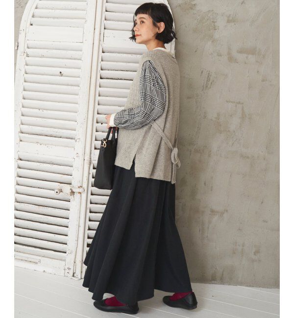 Lbc with Life「ウール混バックシャンベスト」|ニット・セーター|