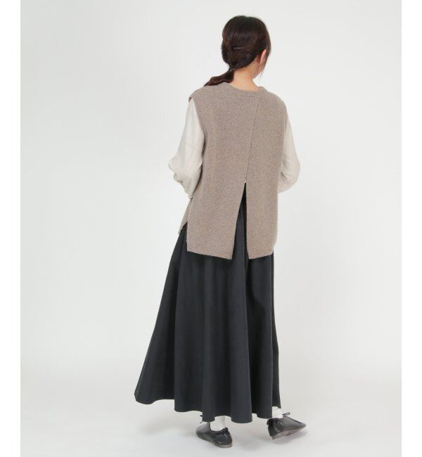 Lbc with Life「ウール混バックシャンベスト」|ニット・セーター|