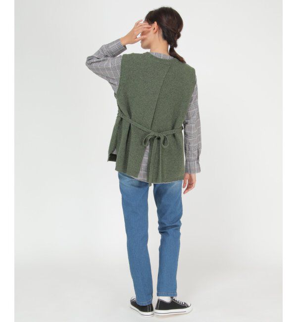 Lbc with Life「ウール混バックシャンベスト」|ニット・セーター|