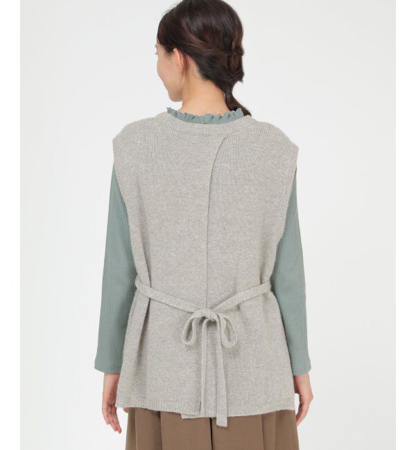 Lbc with Life「ウール混バックシャンベスト」|ニット・セーター|