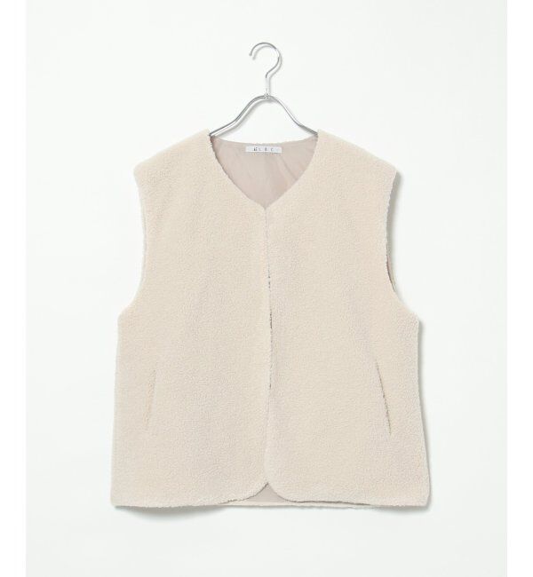 Lbc with Life「【2点セット】ボアベストキルトアウターセット」|ブルゾン・スタジャン|