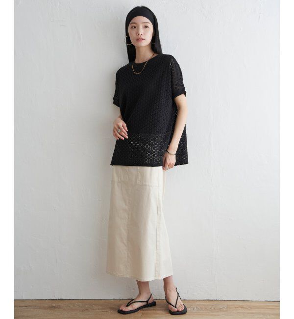 Lbc with Life「アイレットレースプルオーバー」|Tシャツ・カットソー|