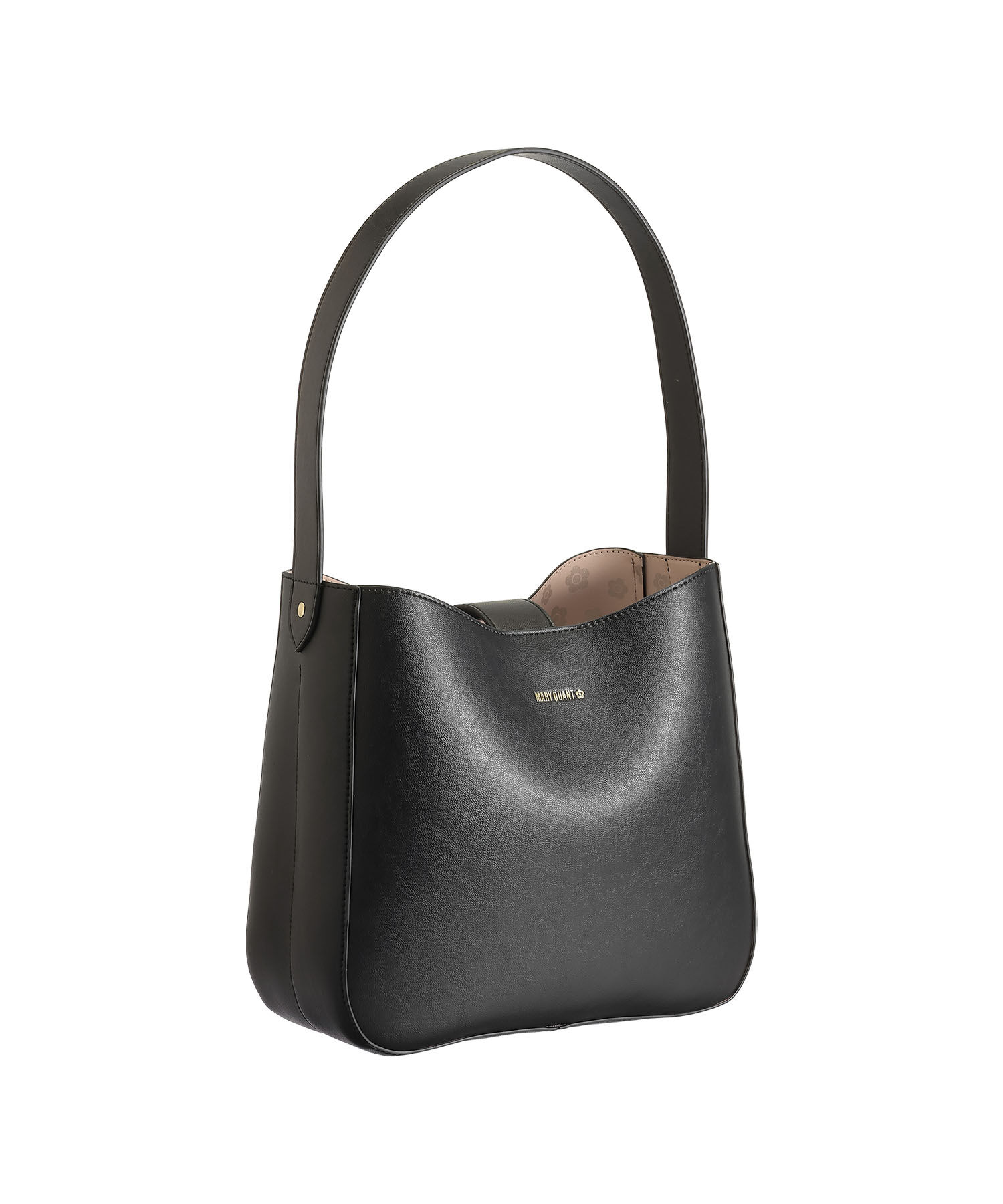 MARY QUANT「フリップサイドデイジー ワンショルダー」|ショルダー・メッセンジャー|ブラック