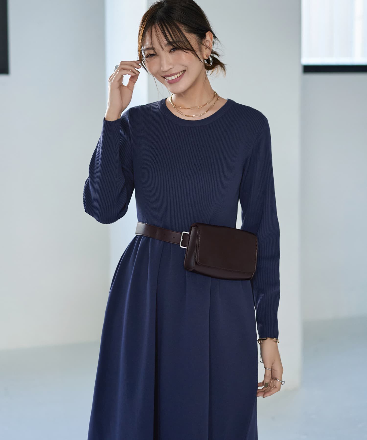 STYLE DELI「スポンディッシュ立体スカートワンピース」|ワンピース|