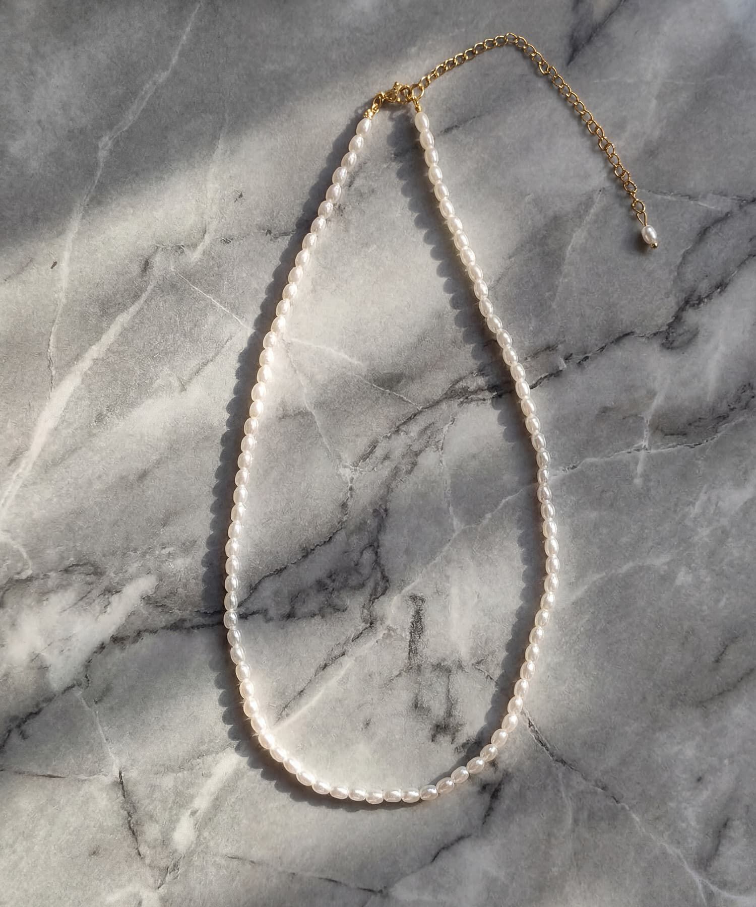 STYLE DELI「【DELI by】3mmオーバルパールビーズ・チョーカーネックレス」|ネックレス|