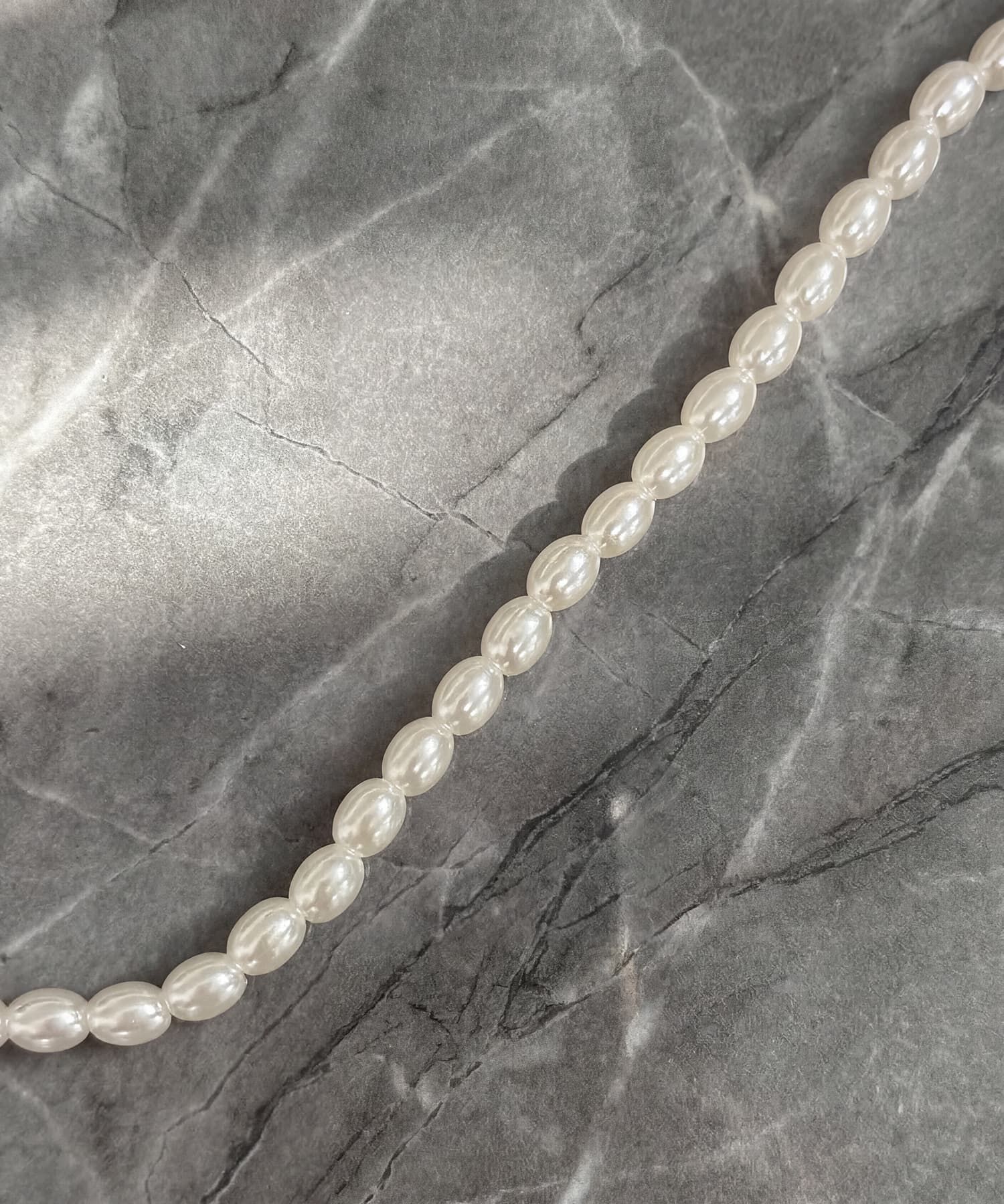 STYLE DELI「【DELI by】3mmオーバルパールビーズ・チョーカーネックレス」|ネックレス|