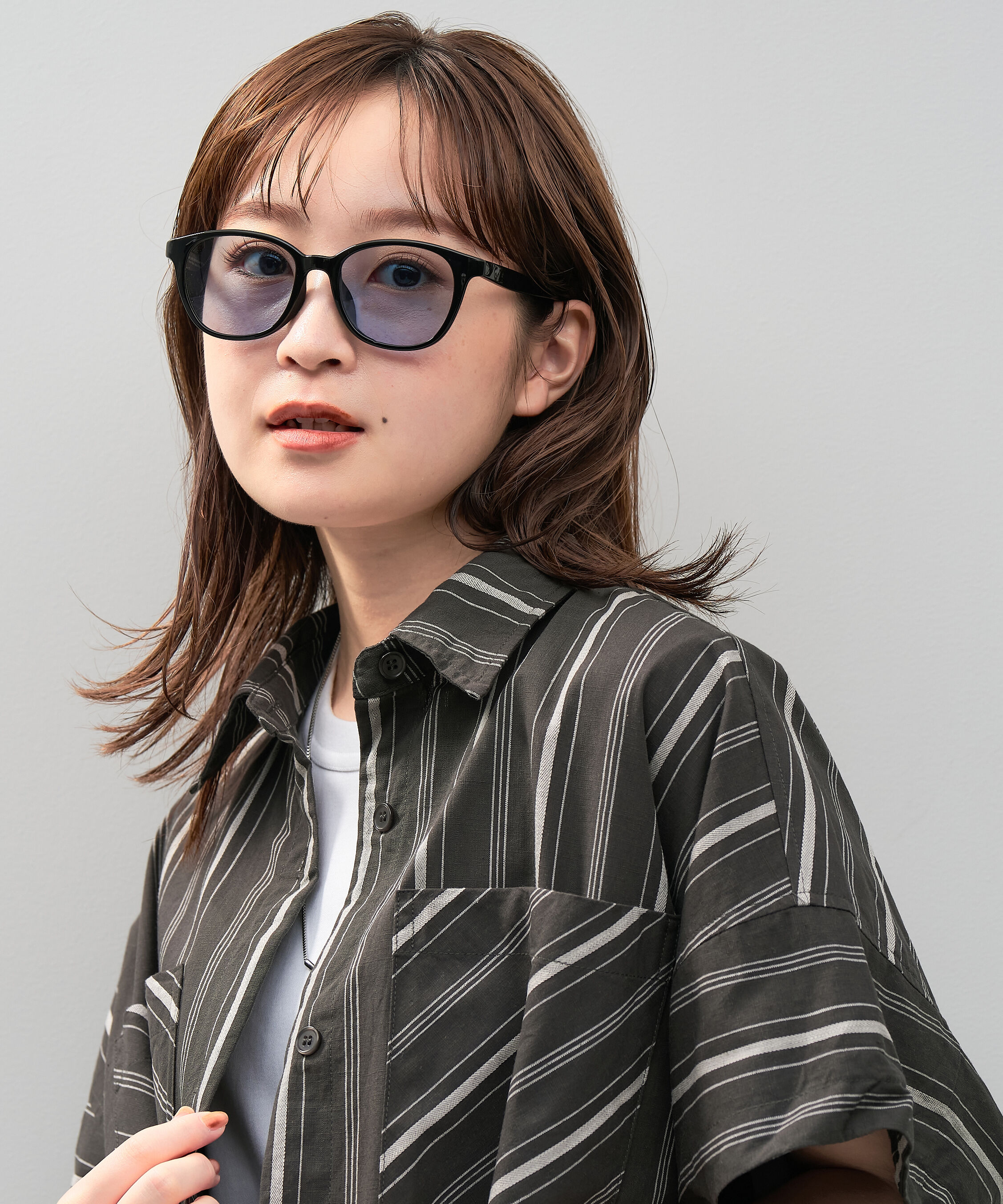  「SUNCUTGlasses/UV100%CUT ウェリントン型 サングラス | カラーレンズ 軽量 TR素材 紫外線対策 UVカット」|サングラス|ブラック系その他