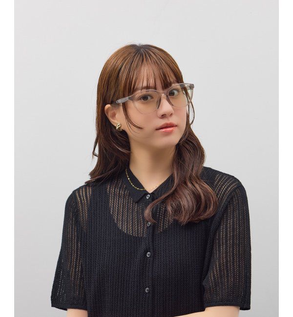  「SUNCUTGlasses/UV100%CUT ウェリントン型 サングラス | カラーレンズ 軽量 TR素材 紫外線対策 UVカット」|サングラス|薄グレー