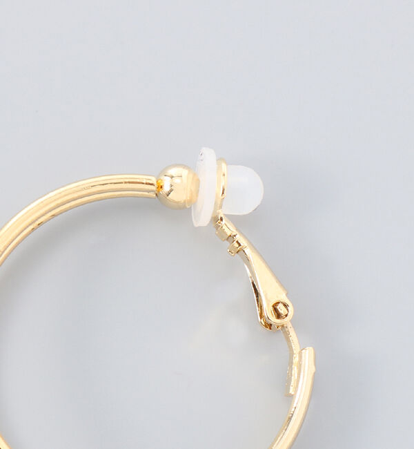 Phoebe「≪雑誌掲載≫ダブルラインフープイヤリング」|イヤリング|