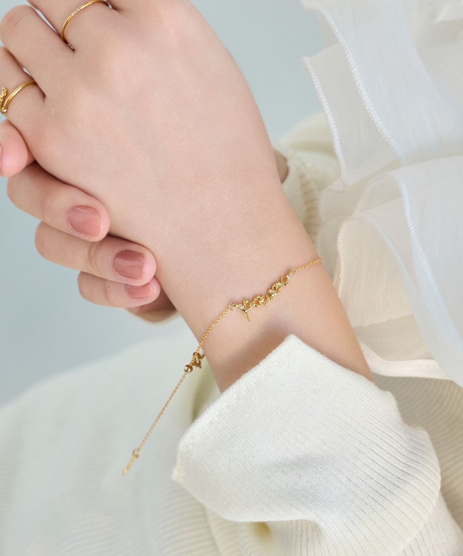 Phoebe「ラッキーレターブレスレット(パワー)」|ブレスレット・バングル|