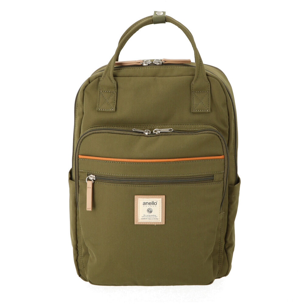 anello「アネロ グランデ リュック 通販 レディース 大人 10ポケット リュックサック デイパック」|リュック|グリーン1