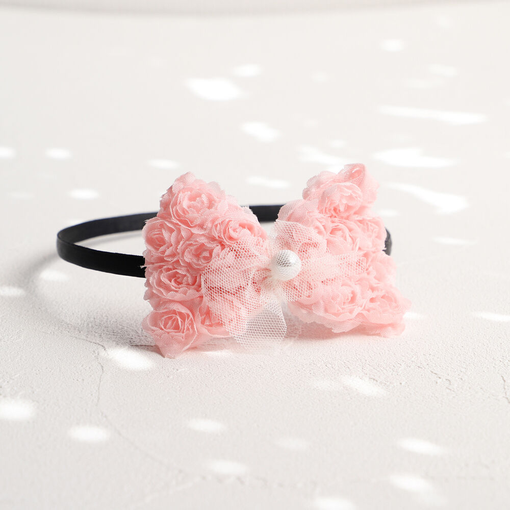 BACKYARD FAMILY「RORA カチューシャ 細め 通販 ローラ ミア ヘッドドレス ヘアアクセサリー 髪飾り キッズ」|その他|ピンク1