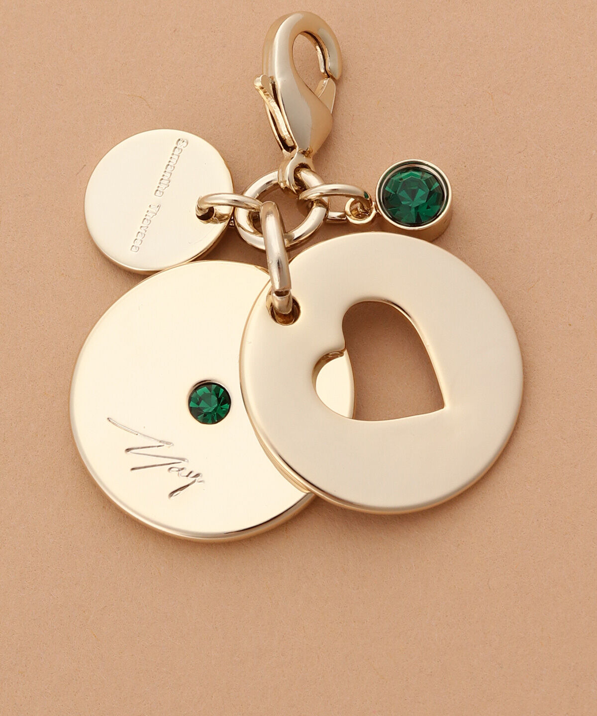 Samantha Thavasa「バースデーストーンカラービジューファスナーチャーム（5月）」|チャーム・キーホルダー|