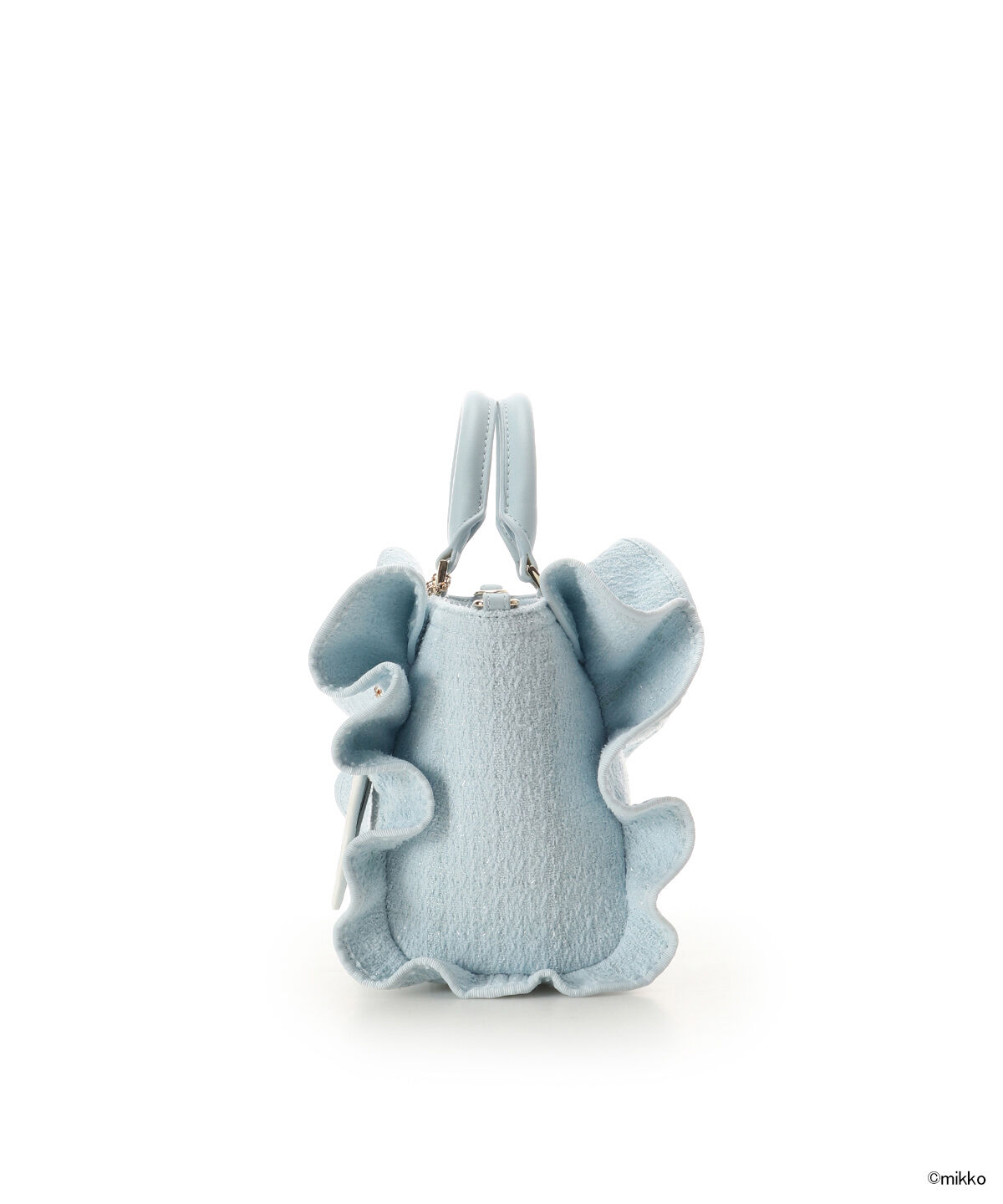 Samantha Vega「Lil ala mode&times;SAMANTHAVEGAコレクション ツイードフリルハンドバッグ」|ハンドバッグ|