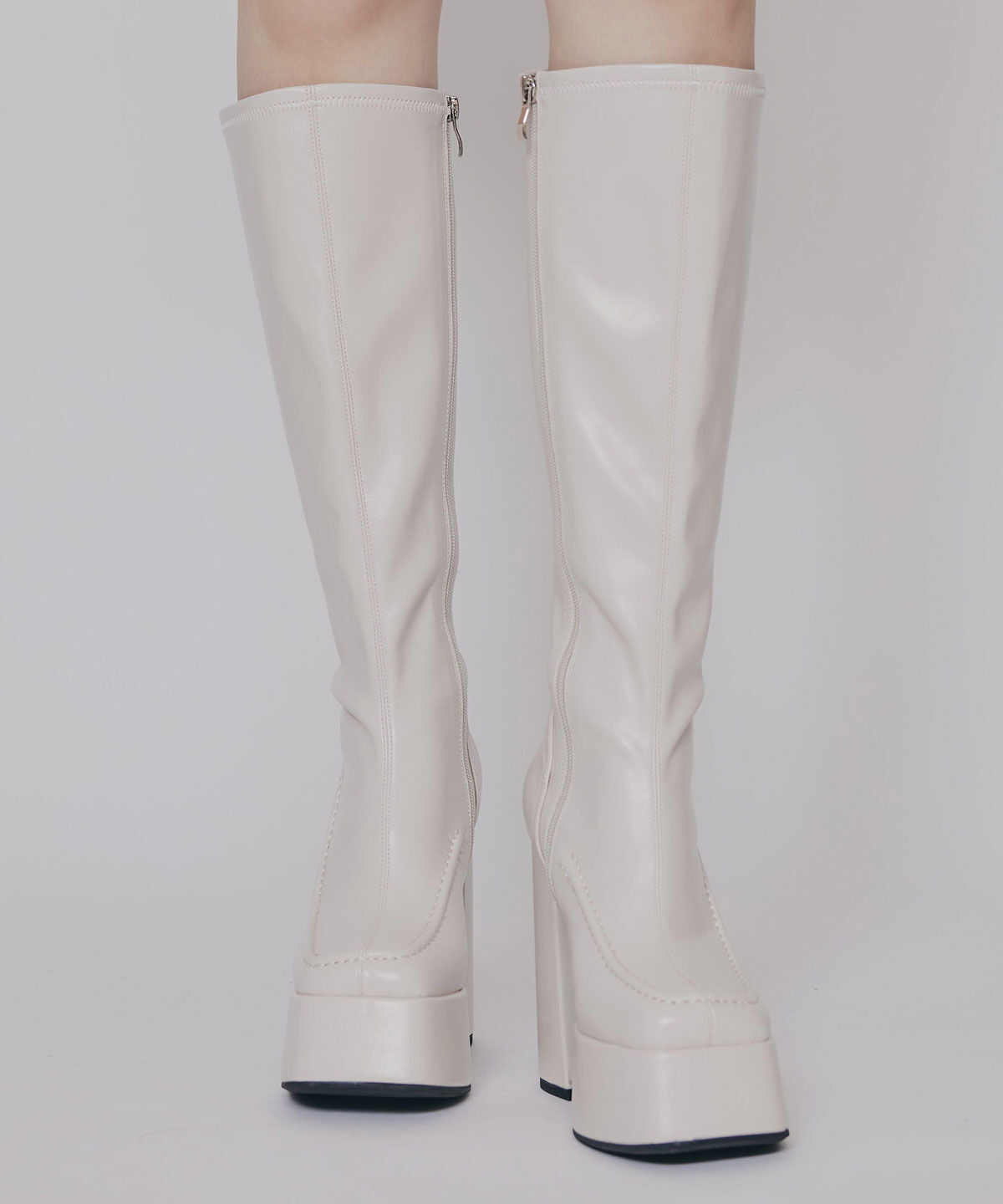 REDYAZEL「スクエアタイツロングブーツ」|ショートブーツ|