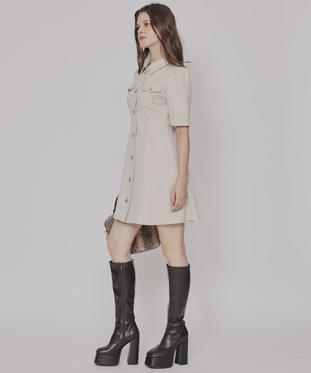 REDYAZEL「スクエアタイツロングブーツ」|ショートブーツ|