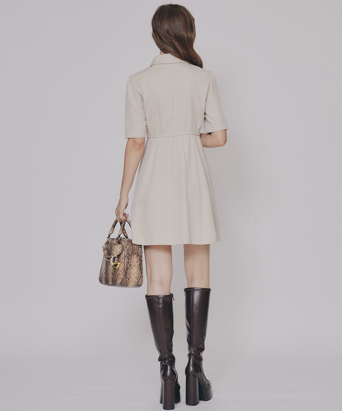 REDYAZEL「スクエアタイツロングブーツ」|ショートブーツ|