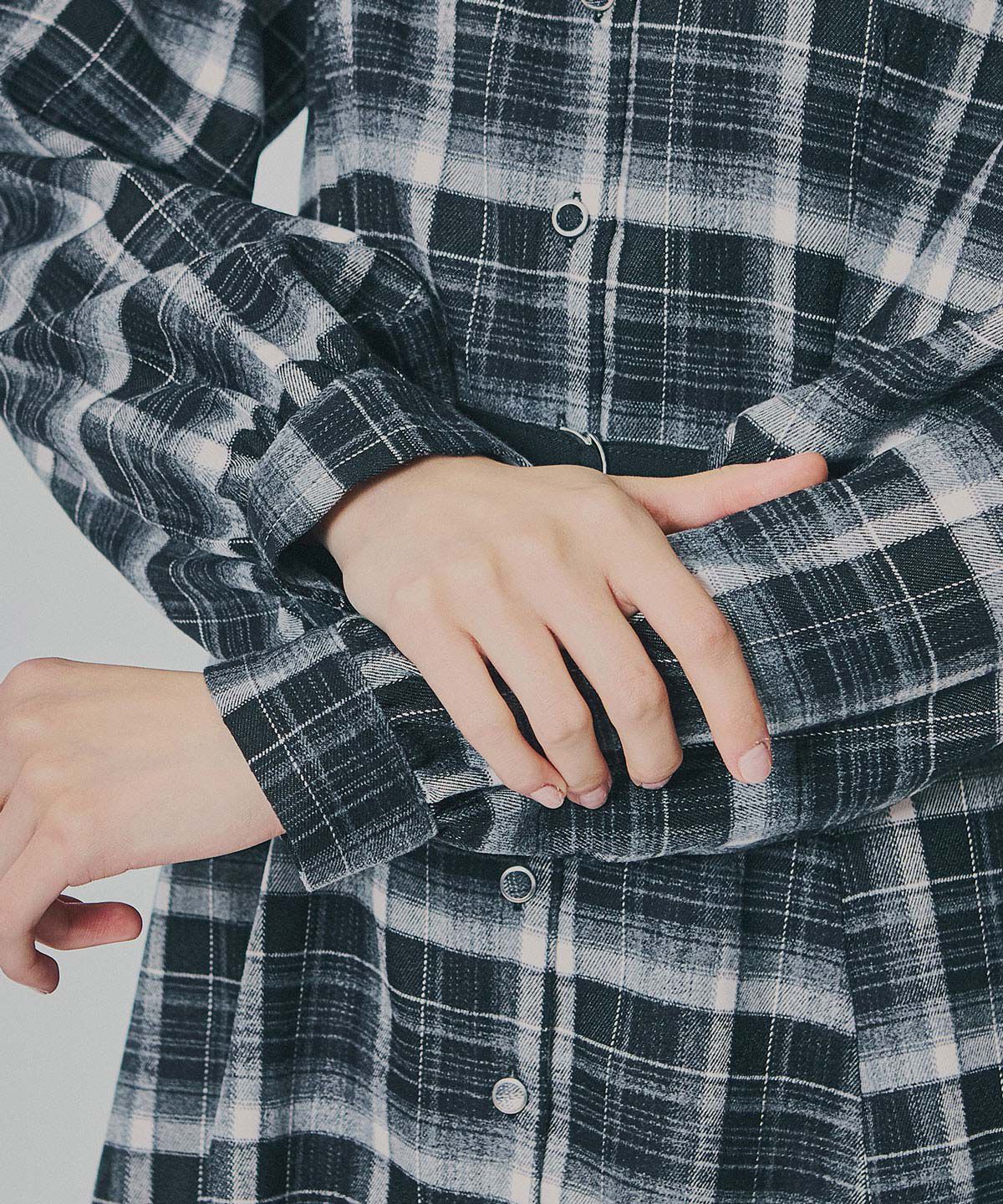 REDYAZEL「ウエストベルトチェックミニワンピース」|ワンピース|