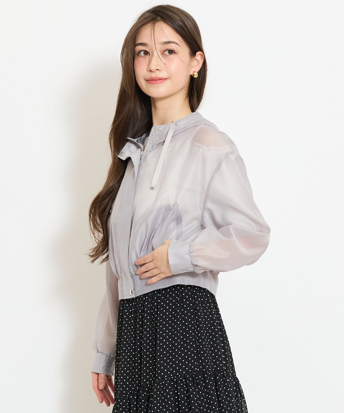 WILLSELECTION「シアーフードブルゾン」|ブルゾン・スタジャン|