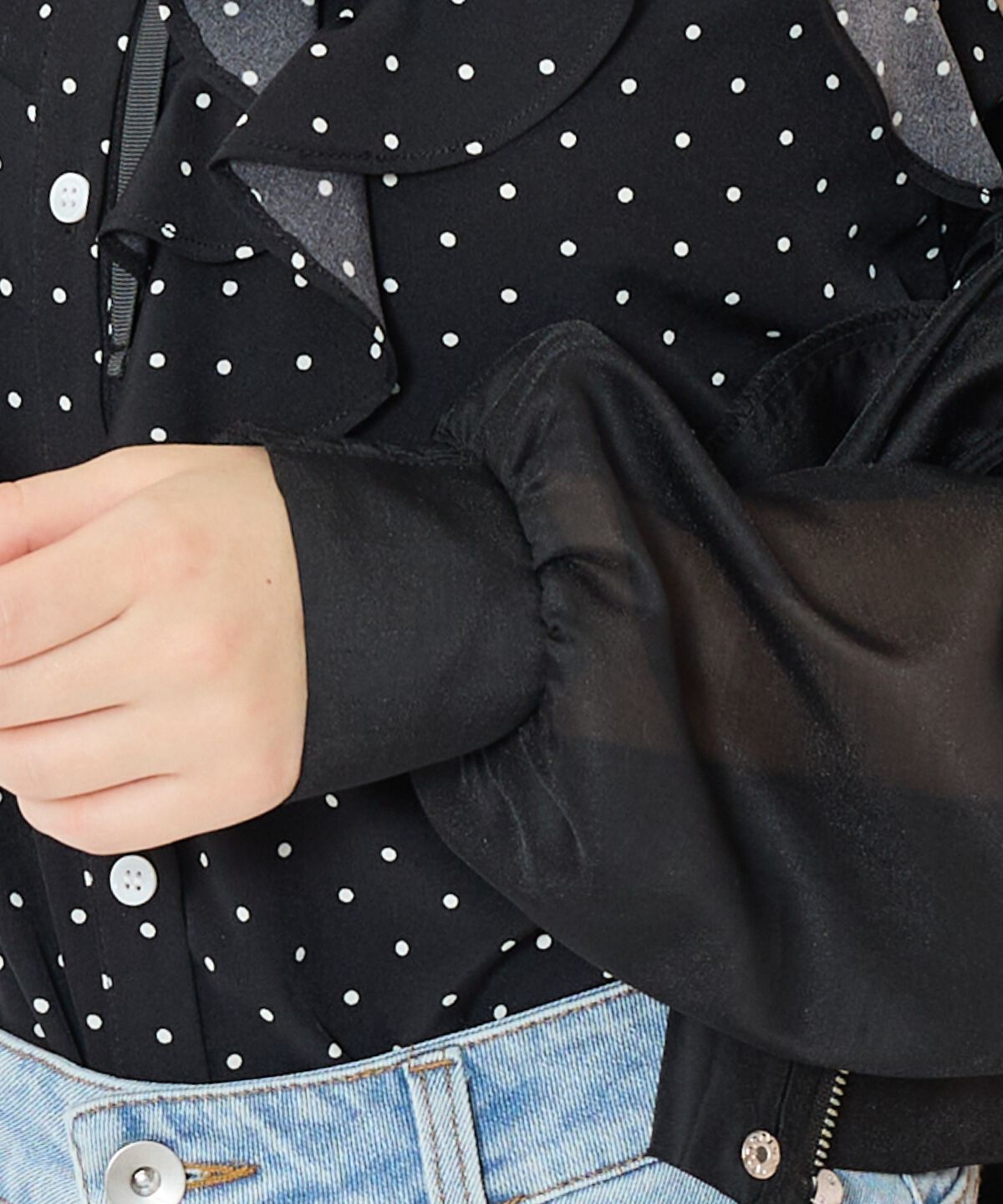 WILLSELECTION「シアーフードブルゾン」|ブルゾン・スタジャン|