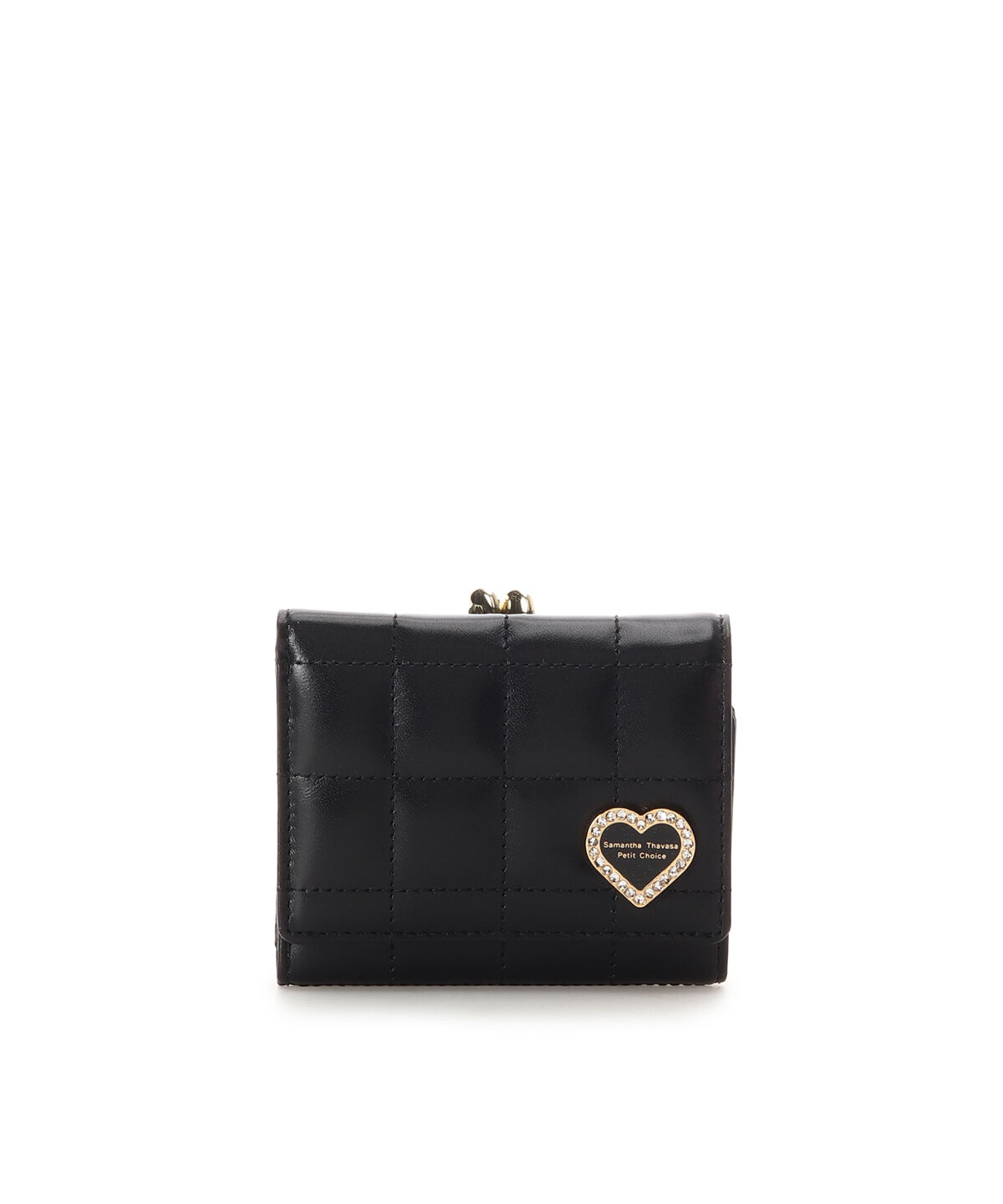 Samantha Thavasa Petit Choice「スムースキルティング　折財布」|財布|ブラック