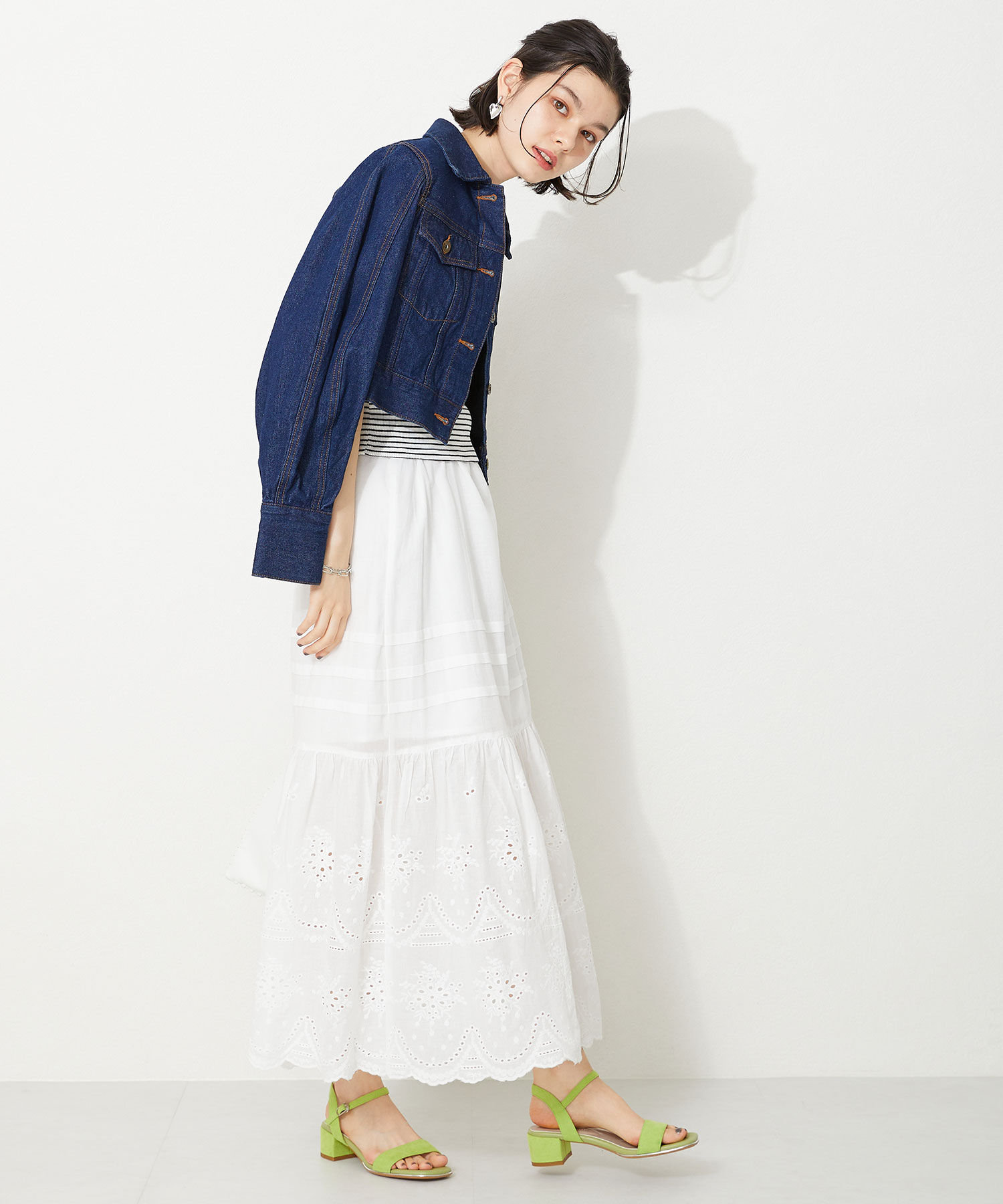 ORiental TRaffic「【アウトレット価格】メタリックライン ミドルヒール サンダル /31209 シンプル 」|サンダル|