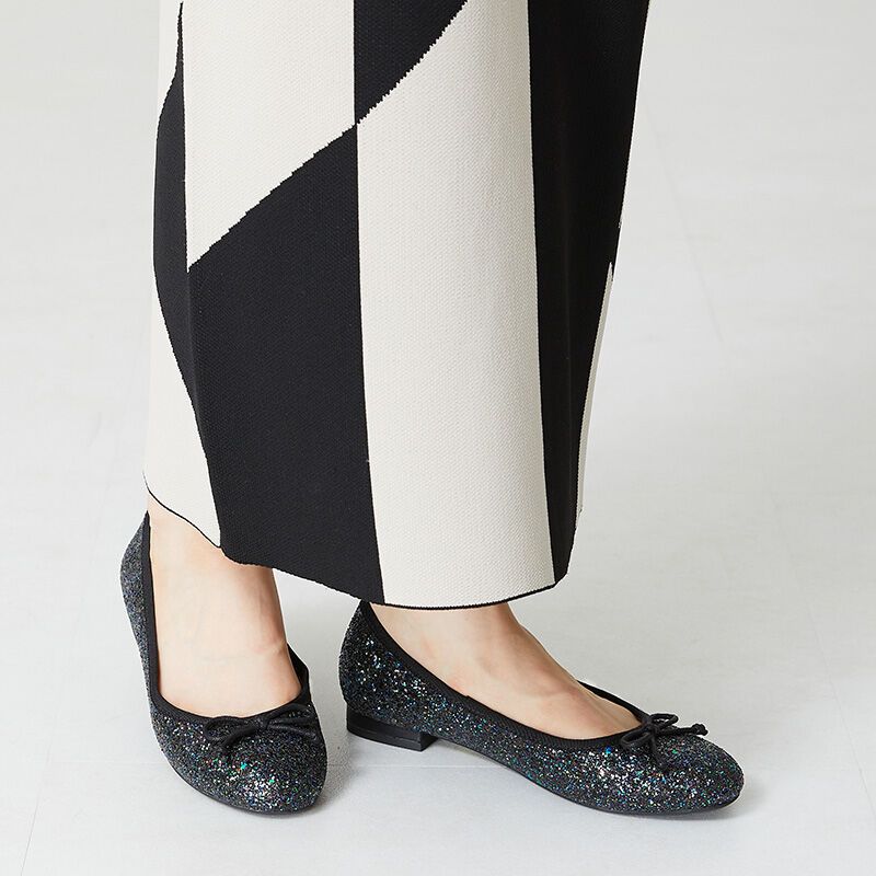 ORiental TRaffic「グリッターバレエシューズ/31312」|パンプス|BLACK
