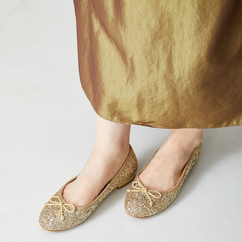 ORiental TRaffic「グリッターバレエシューズ/31312」|パンプス|