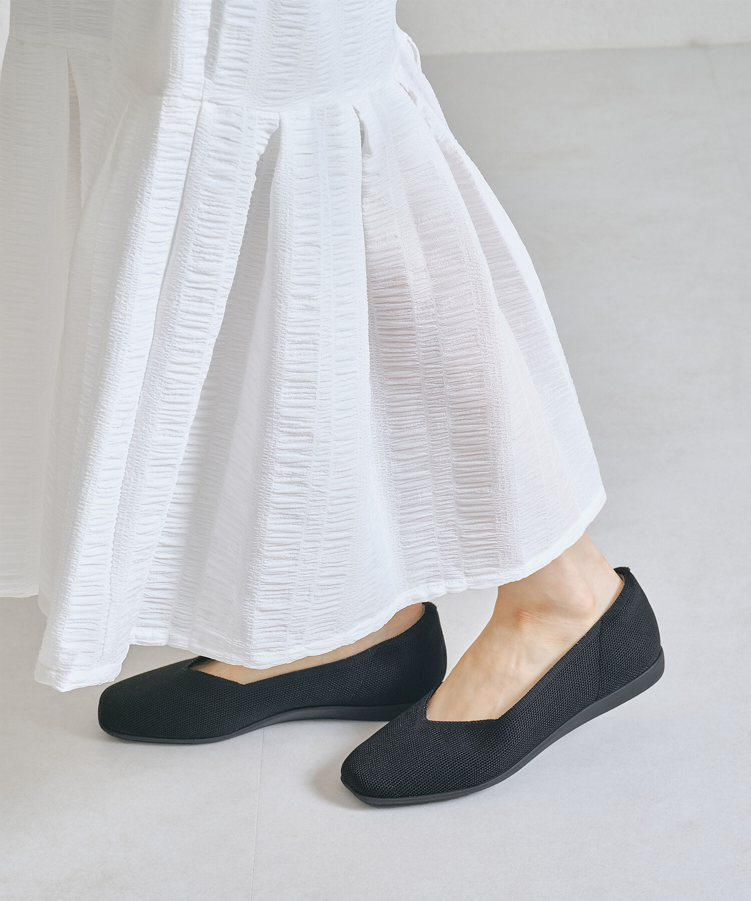 ORiental TRaffic「【洗濯OK】 ニット パンプス /R-3215 軽量 フラット ニット 通気性 柔らかい」|パンプス|