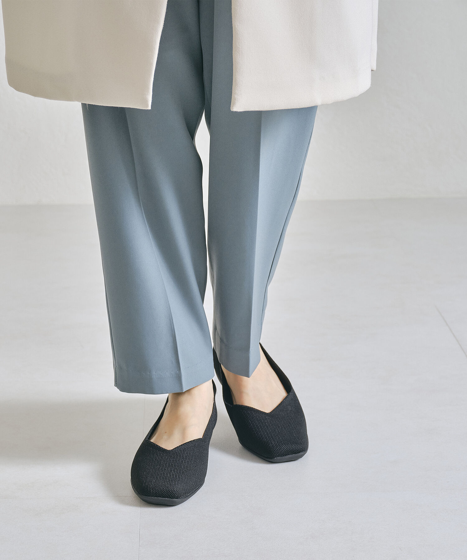 ORiental TRaffic「【洗濯OK】 ニット パンプス /R-3215 軽量 フラット ニット 通気性 柔らかい」|パンプス|