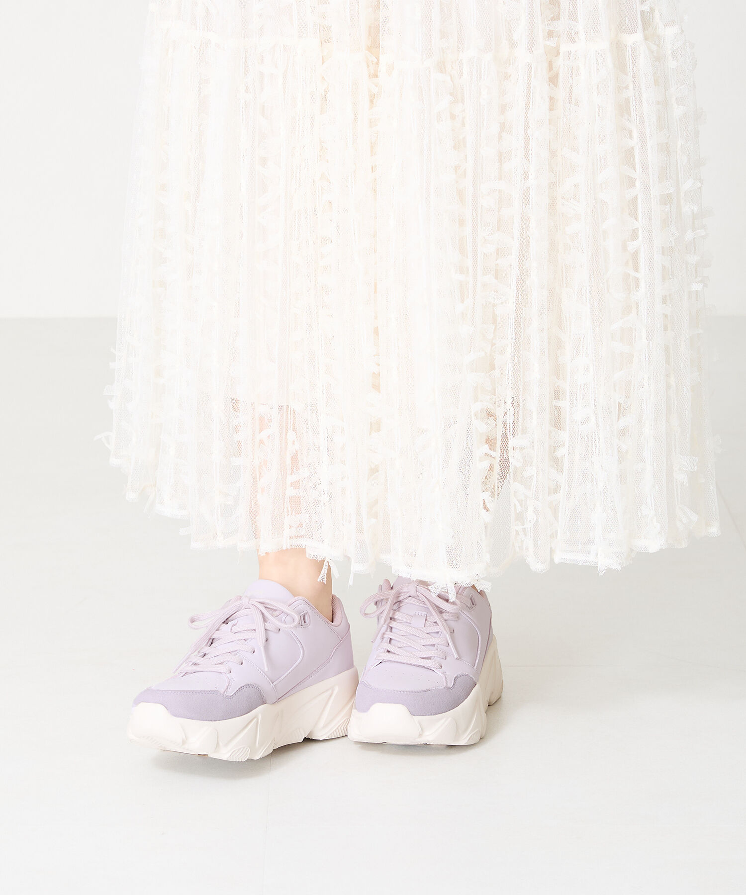 ORiental TRaffic「【アウトレット価格】パンチングデザインボリュームソールスニーカー/OT3738」|スニーカー|