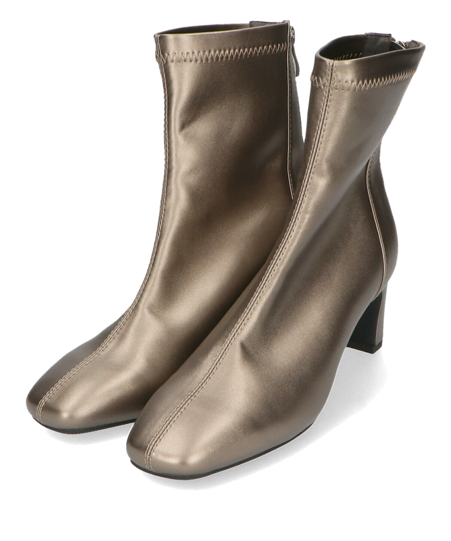 ORiental TRaffic「ストレッチ ヒール バック ジップ ブーツ /41406」|ショートブーツ|