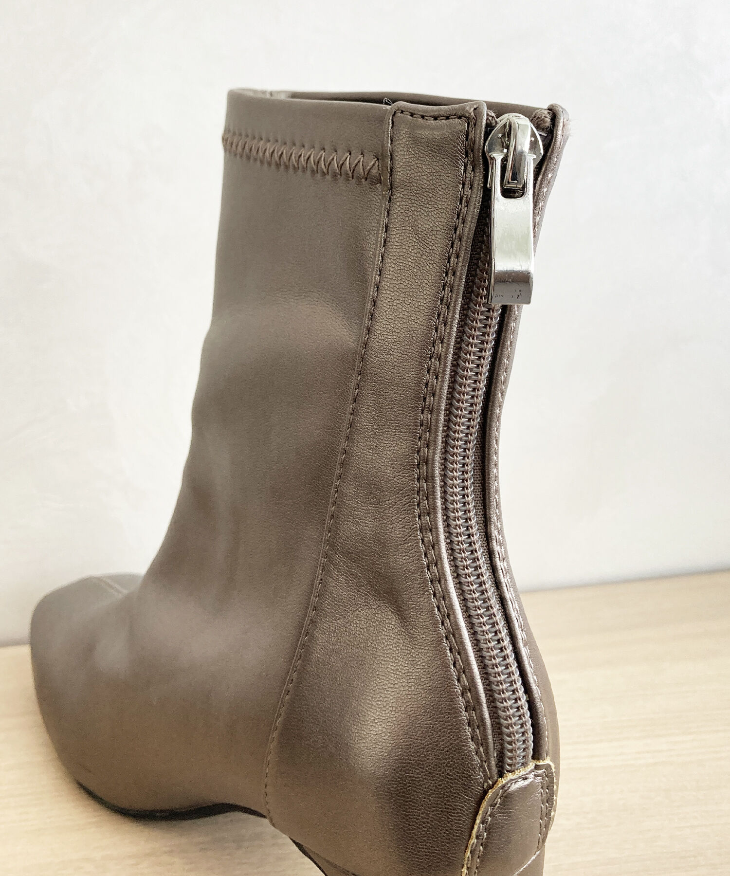 ORiental TRaffic「ストレッチ ヒール バック ジップ ブーツ /41406」|ショートブーツ|