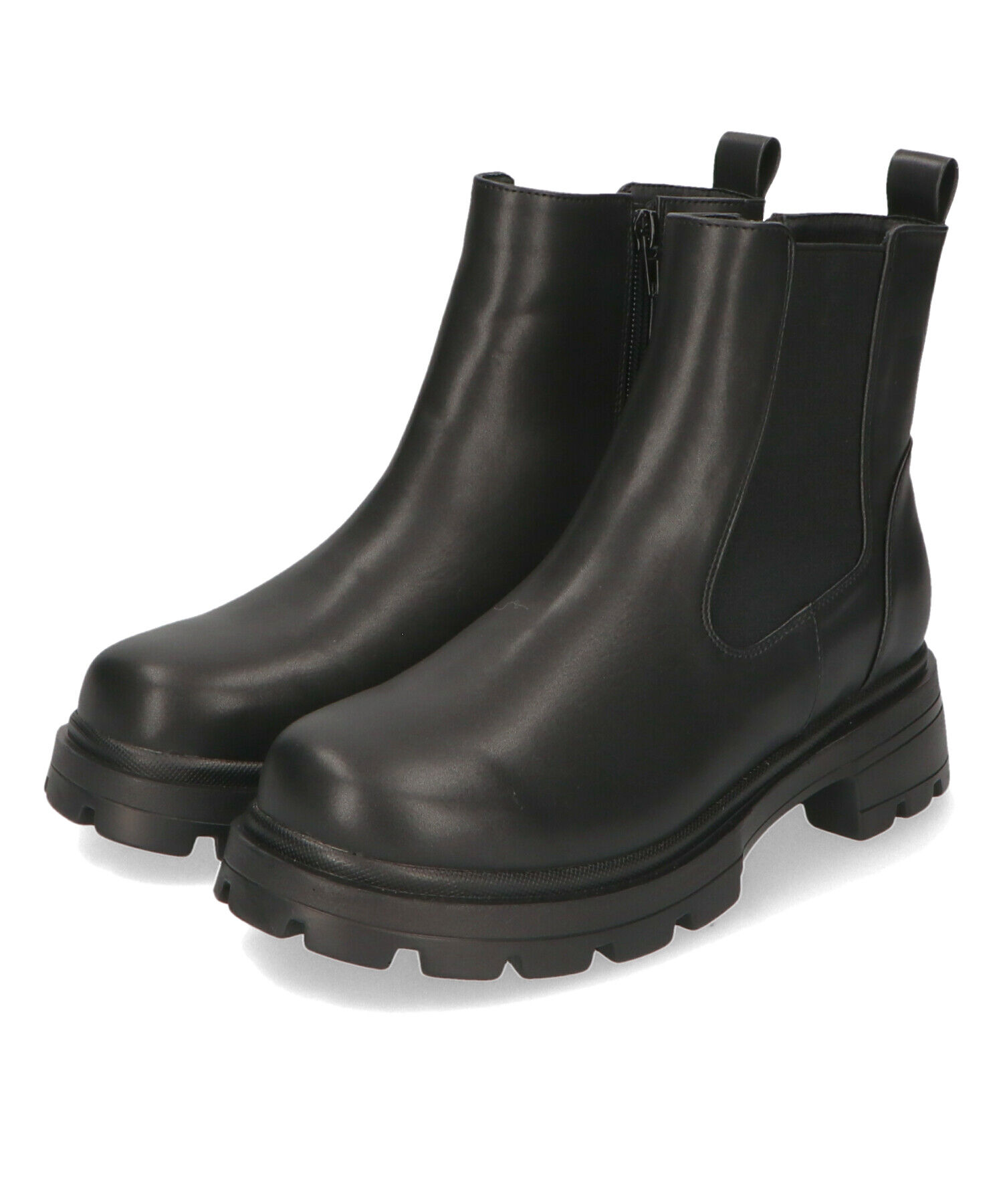 ORiental TRaffic「タンクソール サイドゴア ショートブーツ /41414 軽い ファスナー付き」|ショートブーツ|