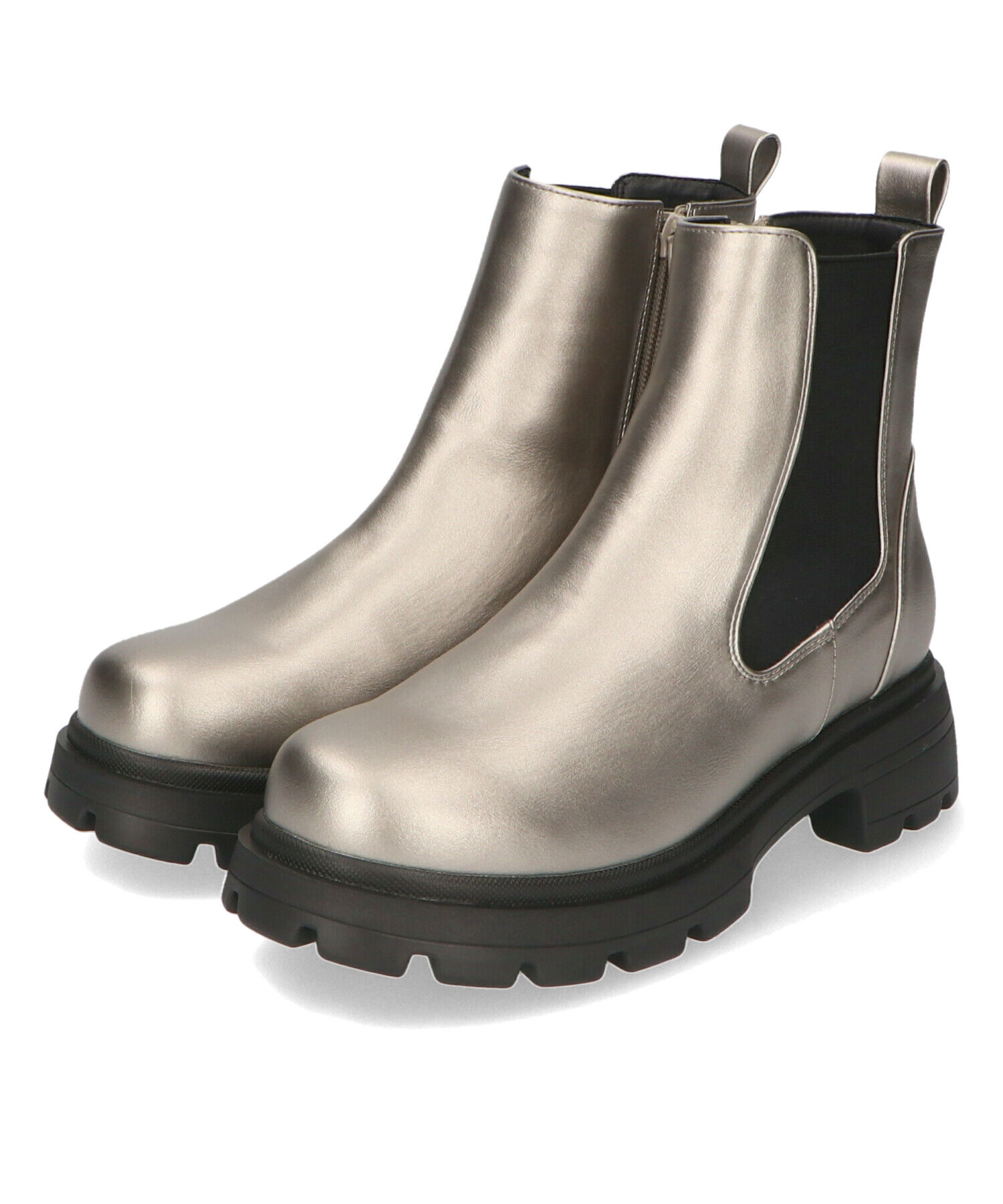 ORiental TRaffic「タンクソール サイドゴア ショートブーツ /41414 軽い ファスナー付き」|ショートブーツ|