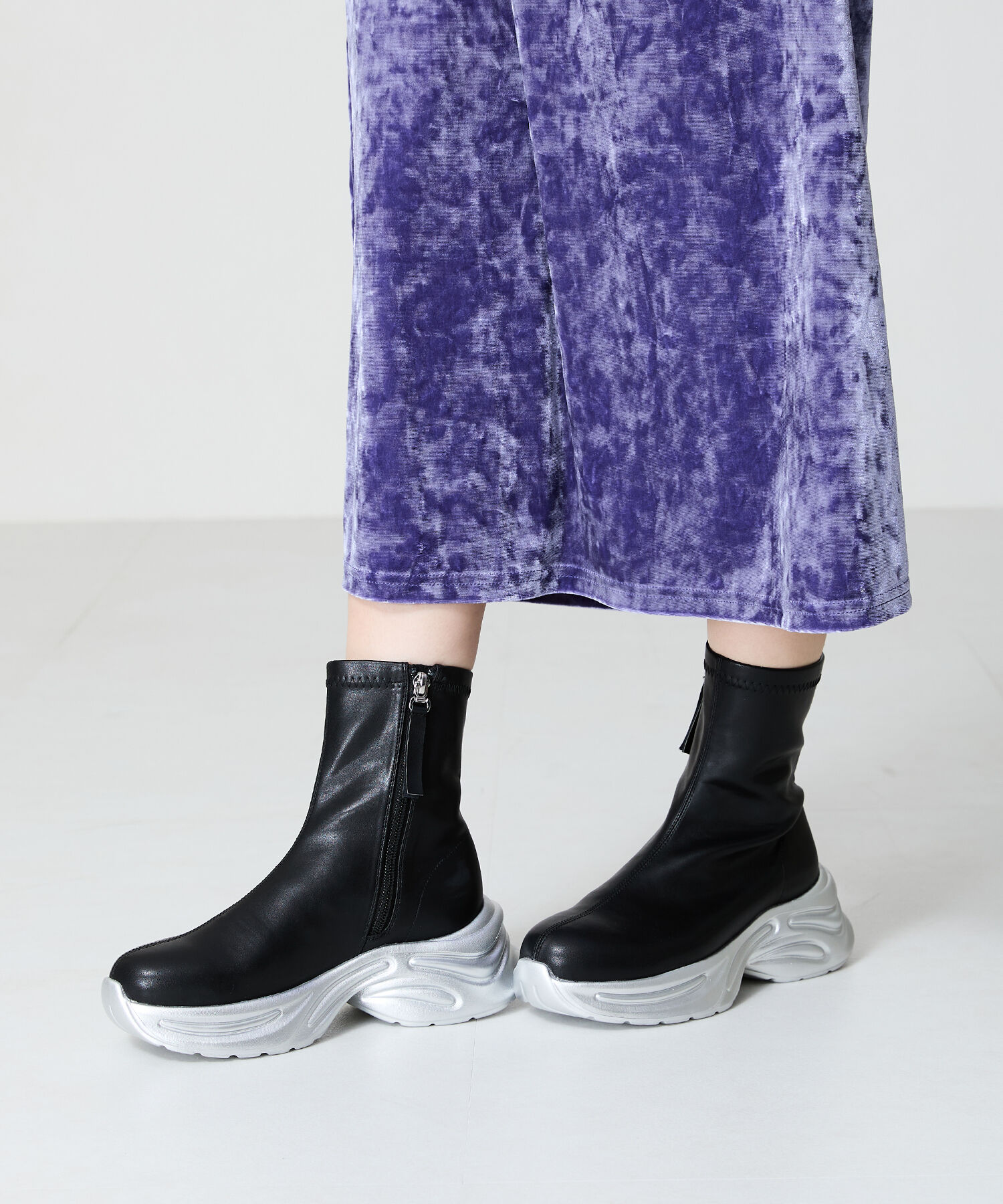 ORiental TRaffic「スニーカーソール配色ブーツ/41433」|ショートブーツ|