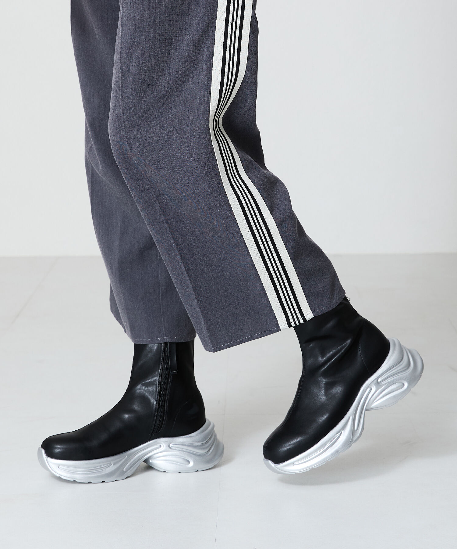 ORiental TRaffic「スニーカーソール配色ブーツ/41433」|ショートブーツ|