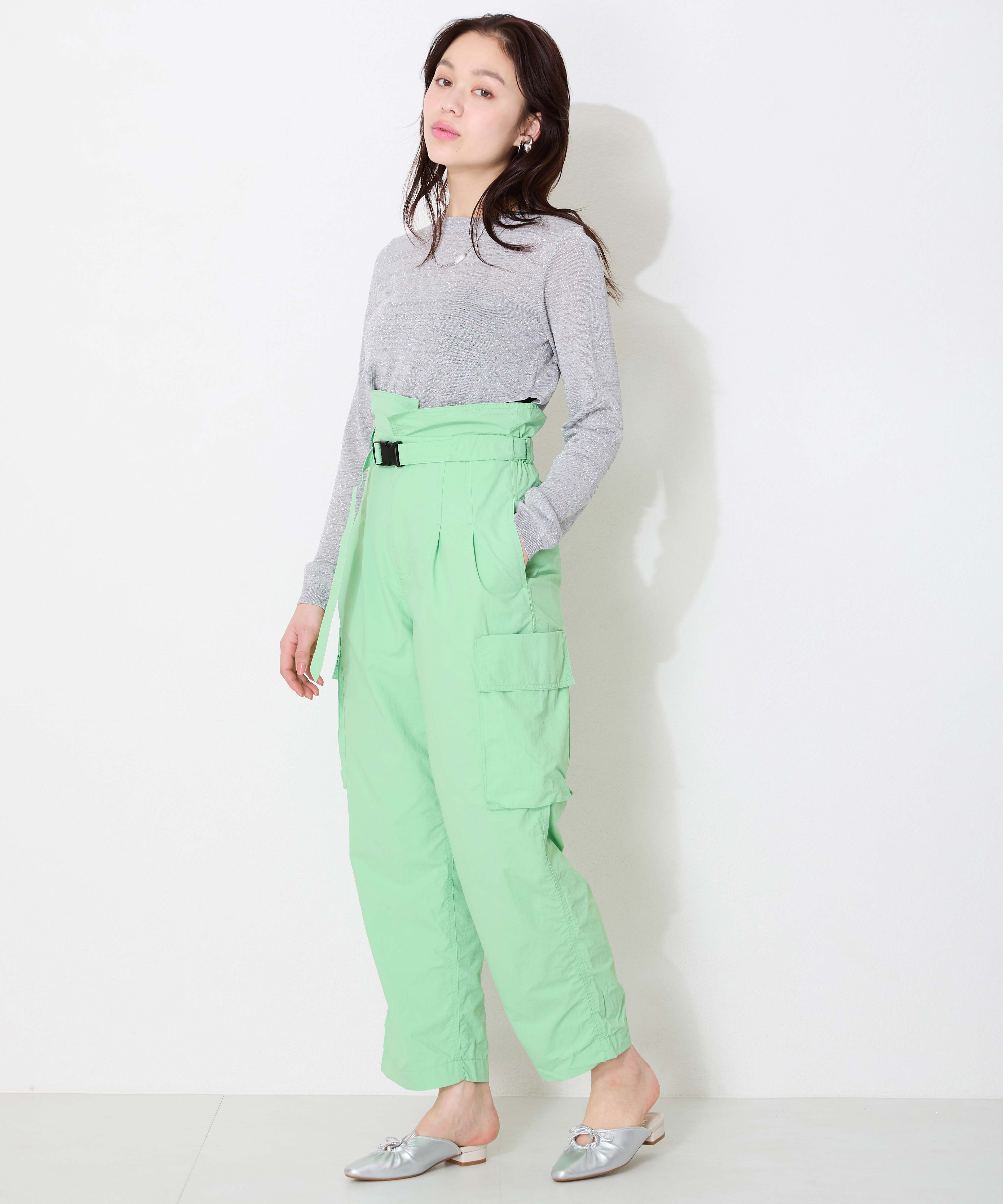 WA Oriental TRaffic「スクエアトゥギャザーリボンミュール/52107」|パンプス|