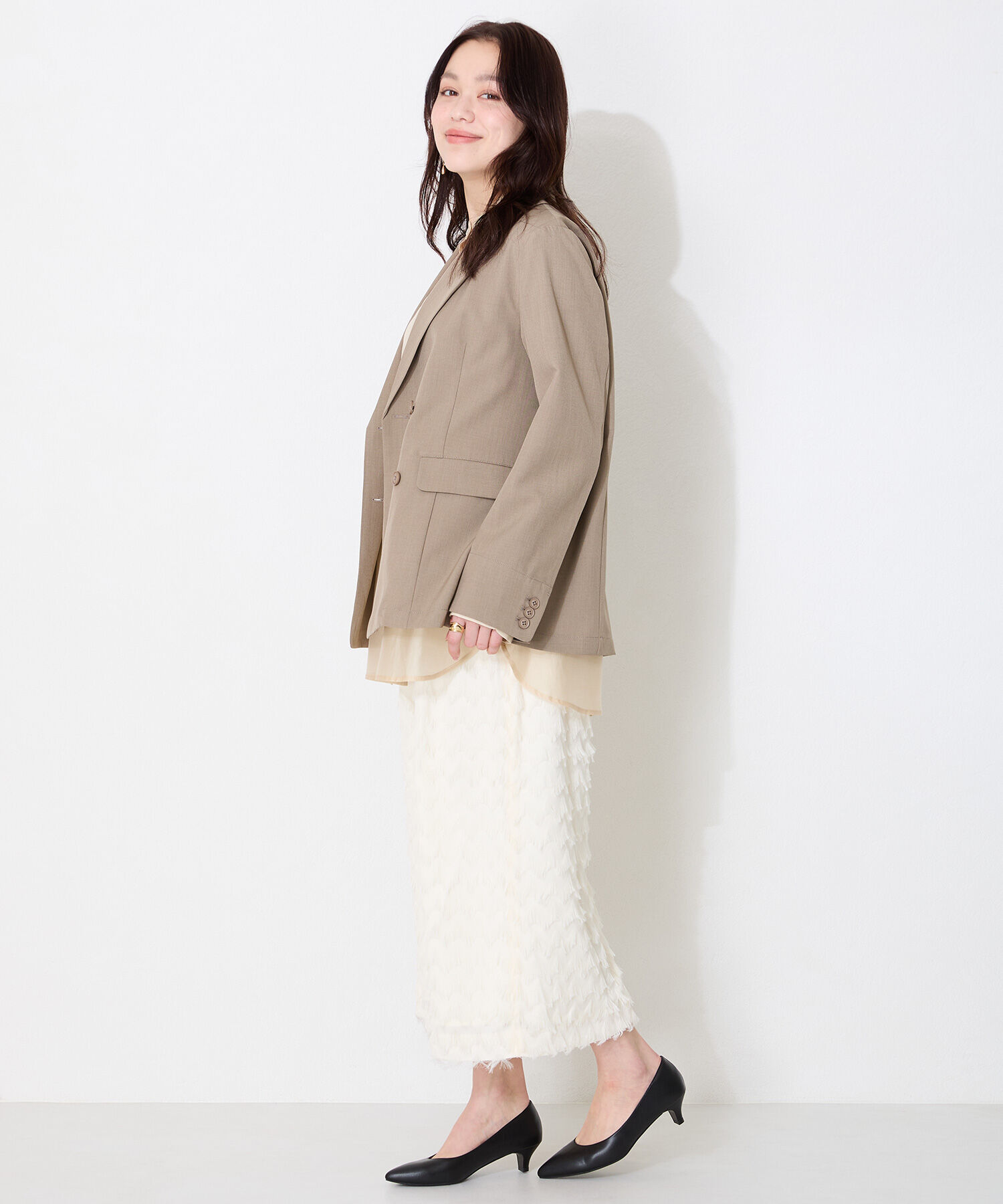 ORiental TRaffic「【跳べるパンプス/シリーズ累計１５０万足突破】ポインテッドトゥ4cmヒール/R-3217 パンプス クッション」|パンプス|