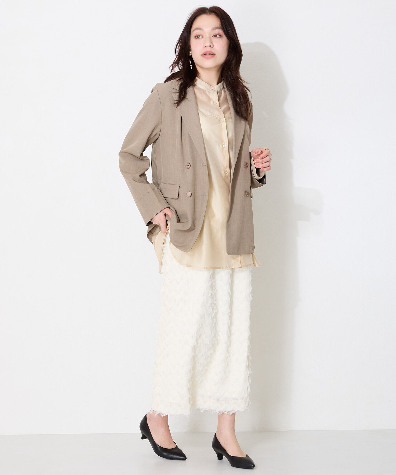 ORiental TRaffic「【跳べるパンプス/シリーズ累計１５０万足突破】ポインテッドトゥ4cmヒール/R-3217 パンプス クッション」|パンプス|