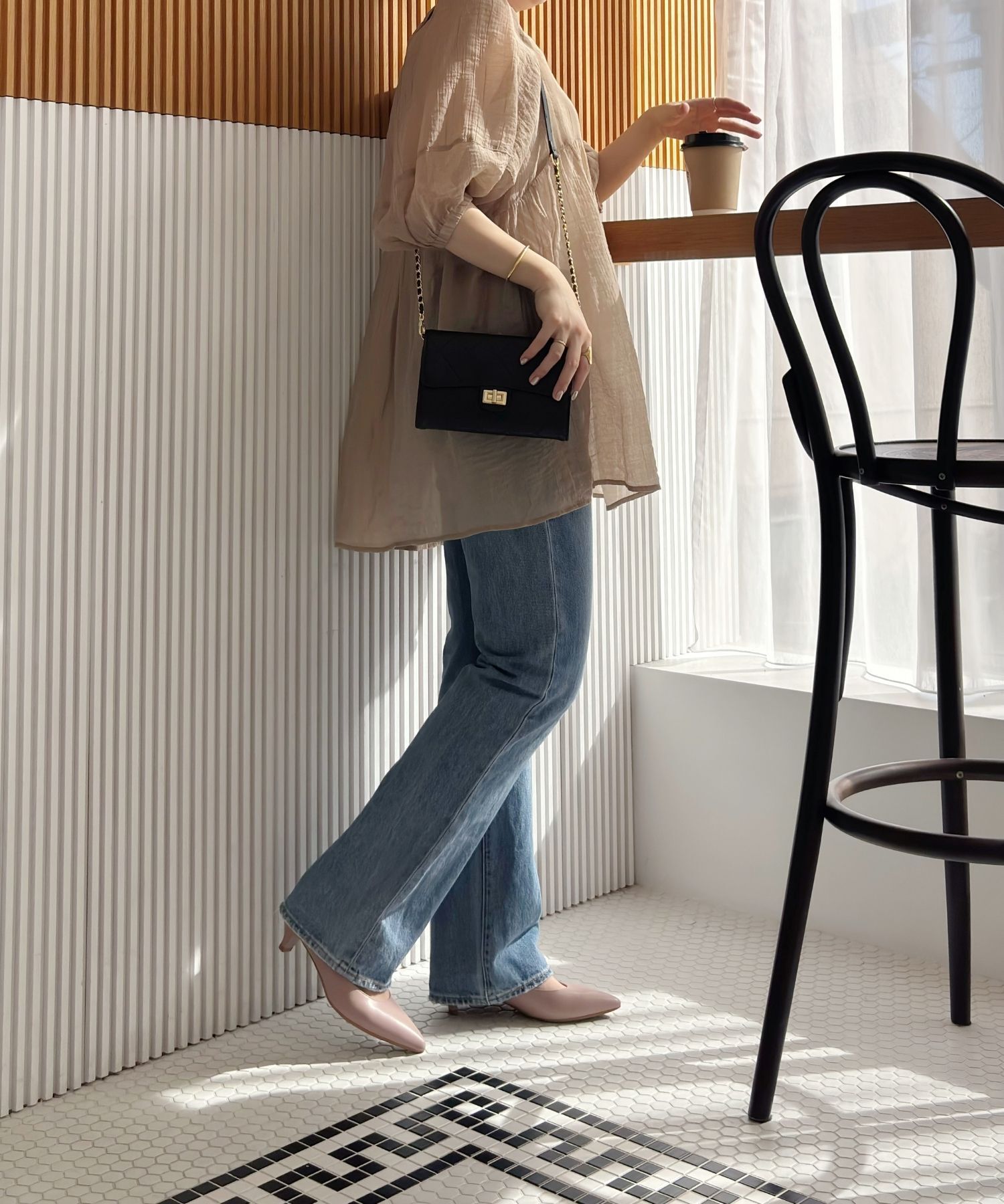 ORiental TRaffic「【跳べるパンプス/シリーズ累計１５０万足突破】ポインテッドトゥ4cmヒール/R-3217 パンプス クッション」|パンプス|