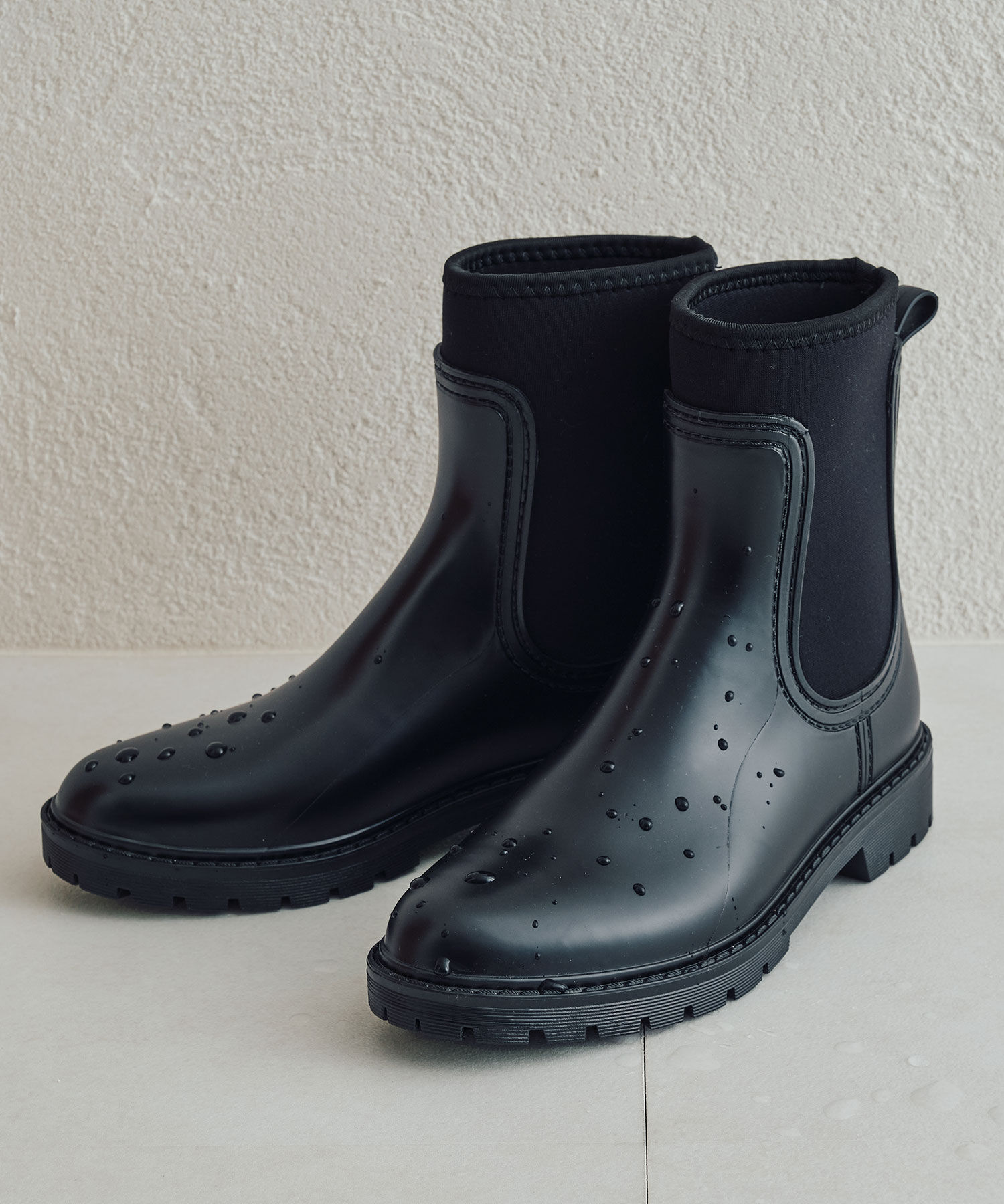 ORiental TRaffic「【防水】サイドネオプレーンレインブーツ/R-0019 レインブーツ 人気 トレンド 売れてる」|ショートブーツ|