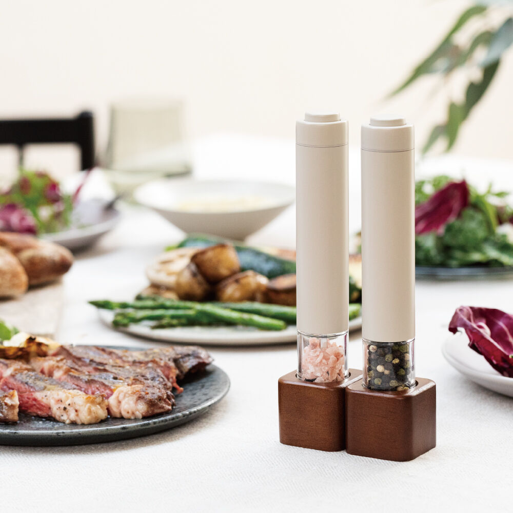 recolte「レコルト  電動 ソルト＆ペッパーミル ミニ RMM-1」|電化製品|クリームホワイト