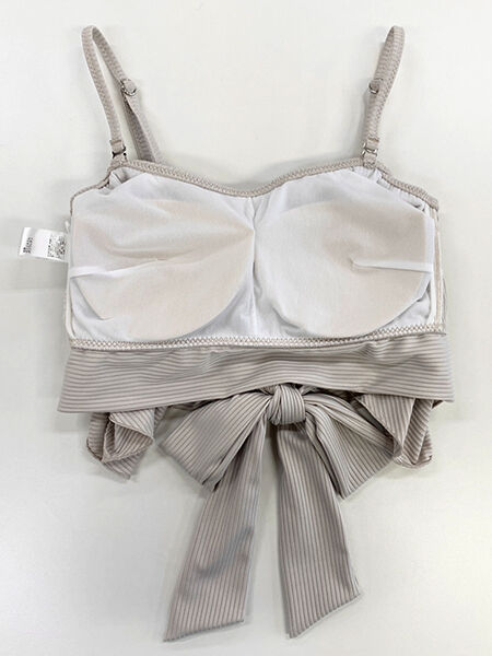 PEAK&PINE「無地オフショルダーワンピ見えビキニ」|ビキニ|