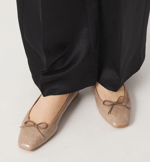 ODETTE E ODILE「【WEB限定】R スクエアバレエフラット10◎■&uarr;」|バレエシューズ|