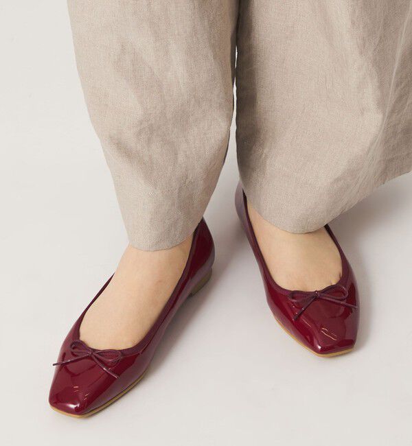 ODETTE E ODILE「【WEB限定】R スクエアバレエフラット10◎■&uarr;」|バレエシューズ|