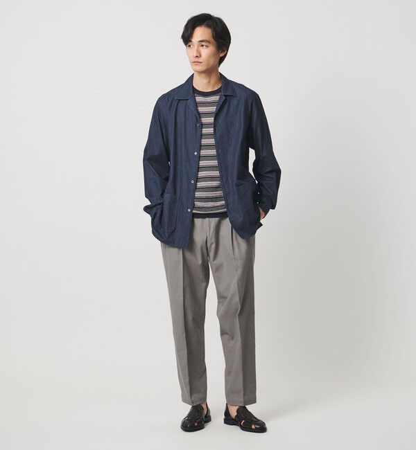 UNITED ARROWS「デニム オープンカラー シャツ」|シャツ・ブラウス|