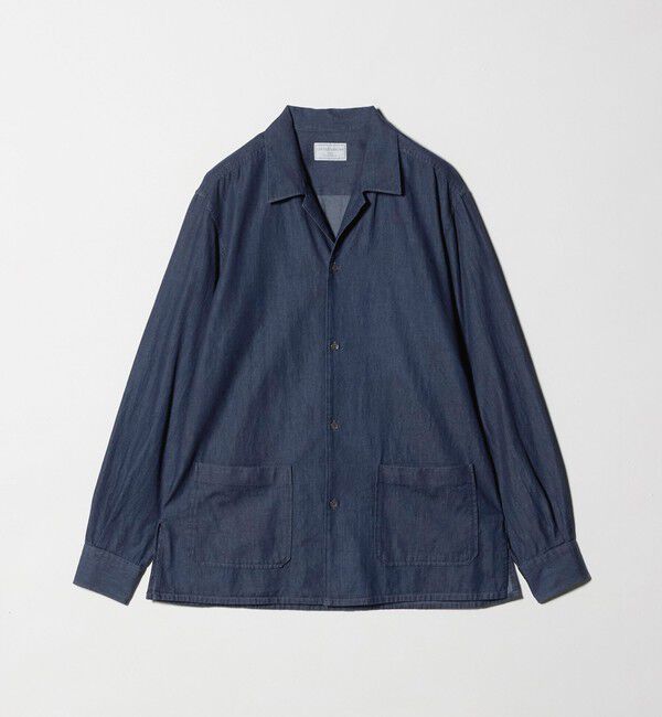 UNITED ARROWS「デニム オープンカラー シャツ」|シャツ・ブラウス|