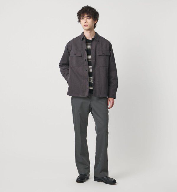 UNITED ARROWS「フォルムギャバジン モダン ストレート スラックス」|スラックス|