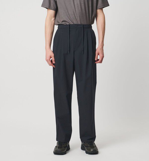 UNITED ARROWS「ウェザーコンフォート 2プリーツ バルーン テーパード イージーパンツ 撥水 ストレッチ」|スラックス|